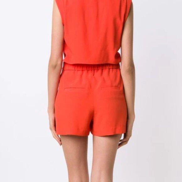 VERONICA BEARD Yadira Orange Romper Size 8 - Picture 4 of 10
